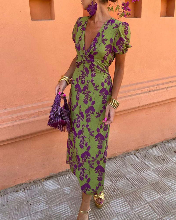 Sonya | Stunning V-Neck Midi Dress