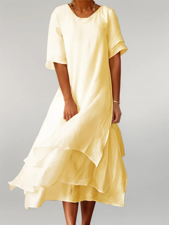 Loisa | Elegant Long Cotton Dress