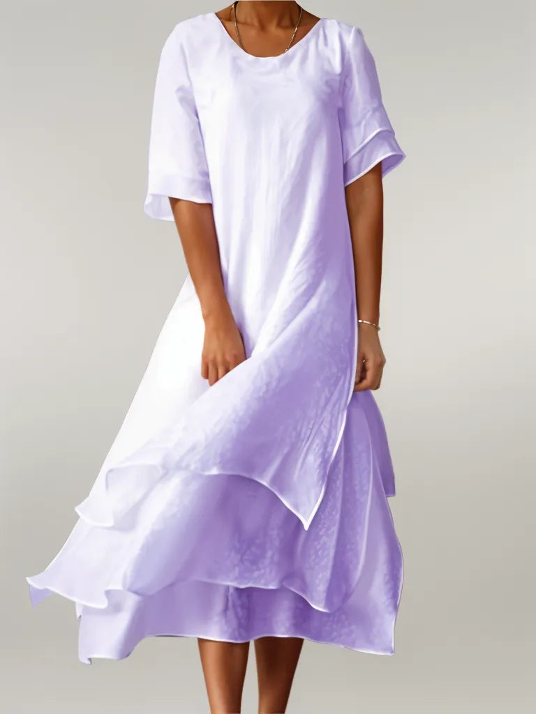 Loisa | Elegant Long Cotton Dress