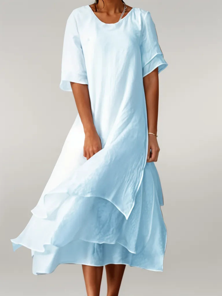 Loisa | Elegant Long Cotton Dress