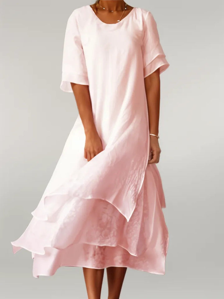 Loisa | Elegant Long Cotton Dress