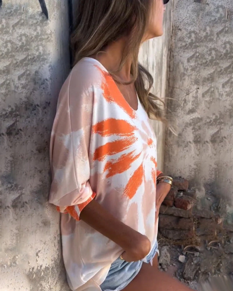 Lena | Sonnenuntergang Casual-Top