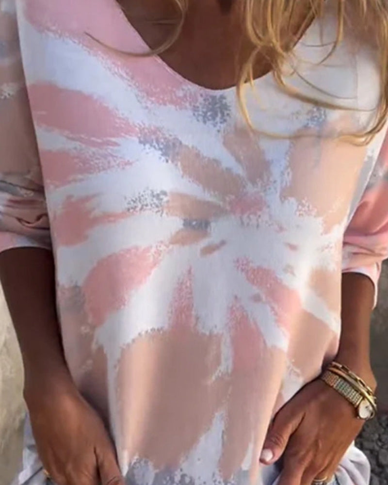 Lena | Sonnenuntergang Casual-Top