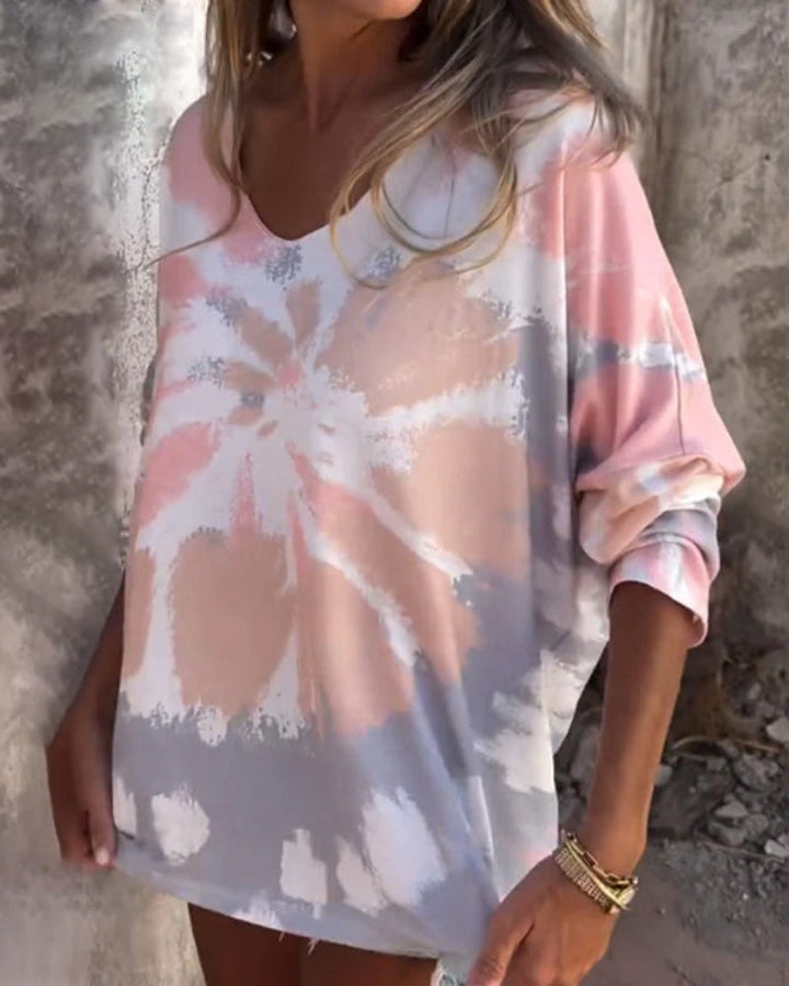 Lena | Sonnenuntergang Casual-Top