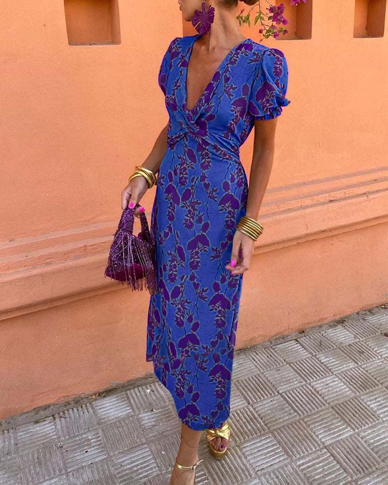 Sonya | Stunning V-Neck Midi Dress