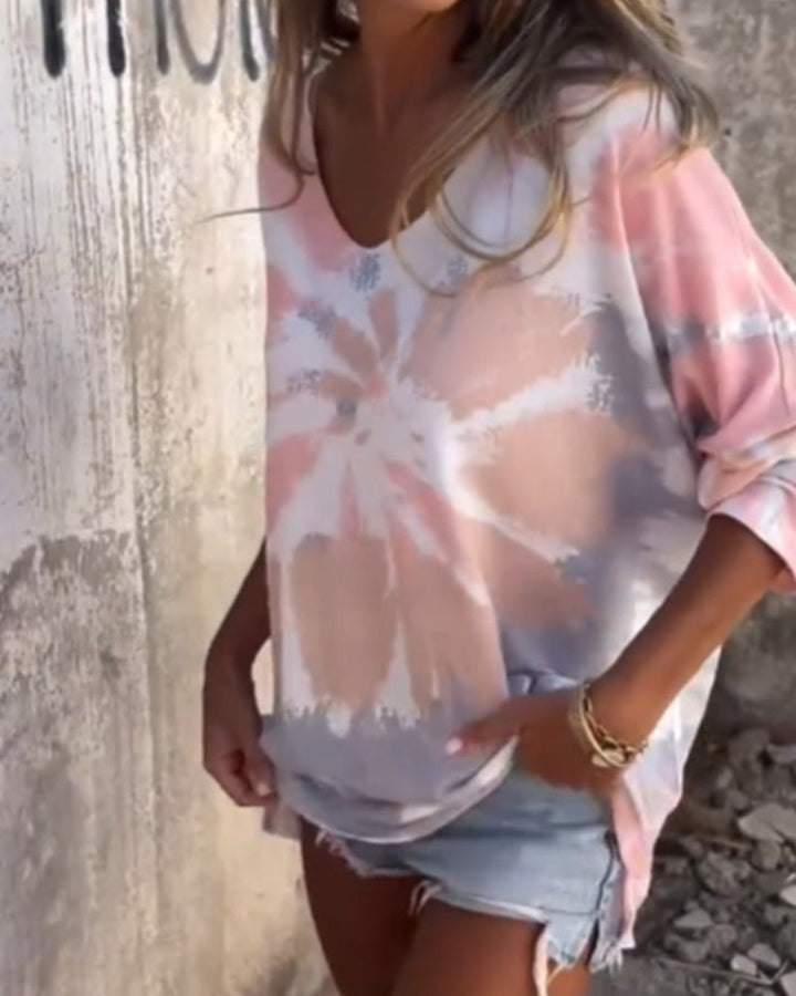 Lena | Sonnenuntergang Casual-Top