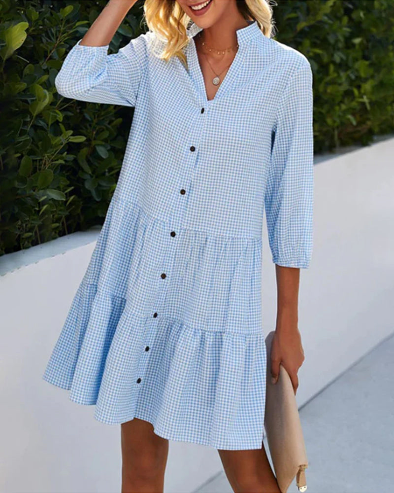Bella | Summer Gingham Dress