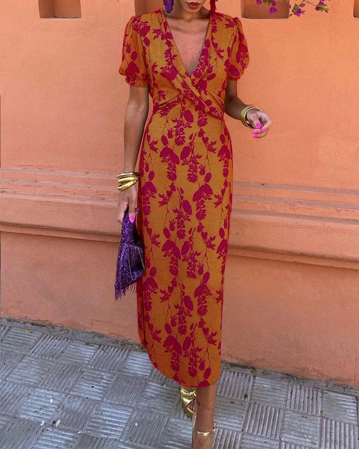 Sonya | Stunning V-Neck Midi Dress