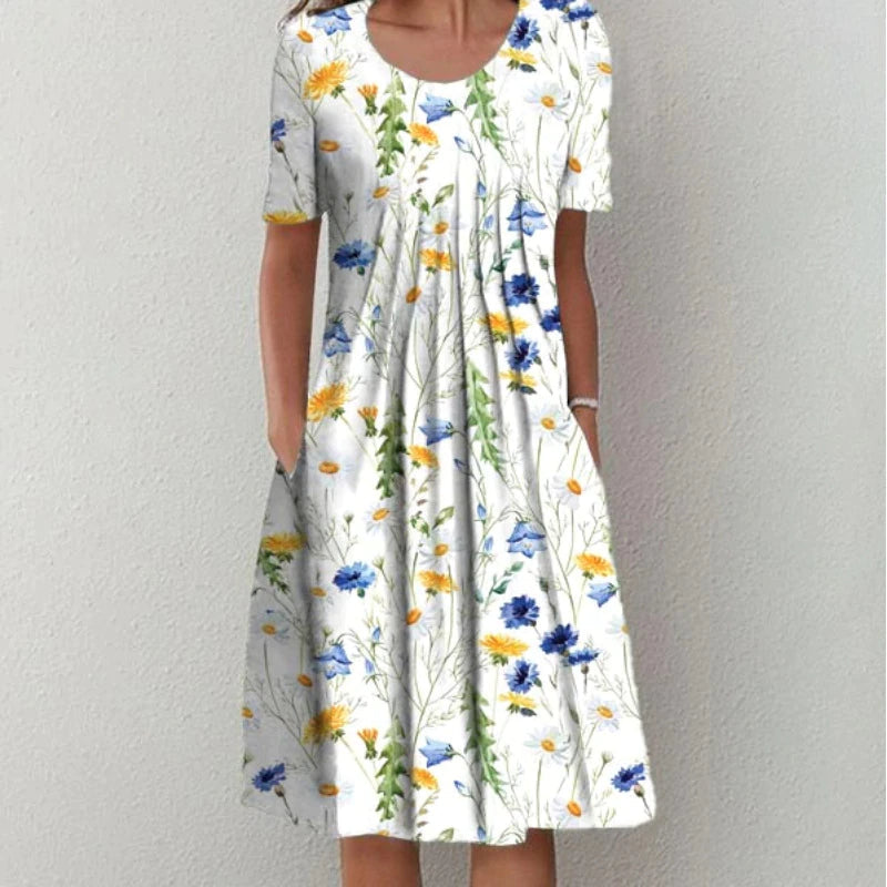 Gigi | Floral Grace Tummy Coverage Dress