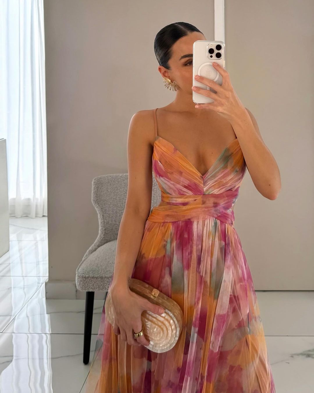 Gia | Enchanting Floral Print Maxi Dress