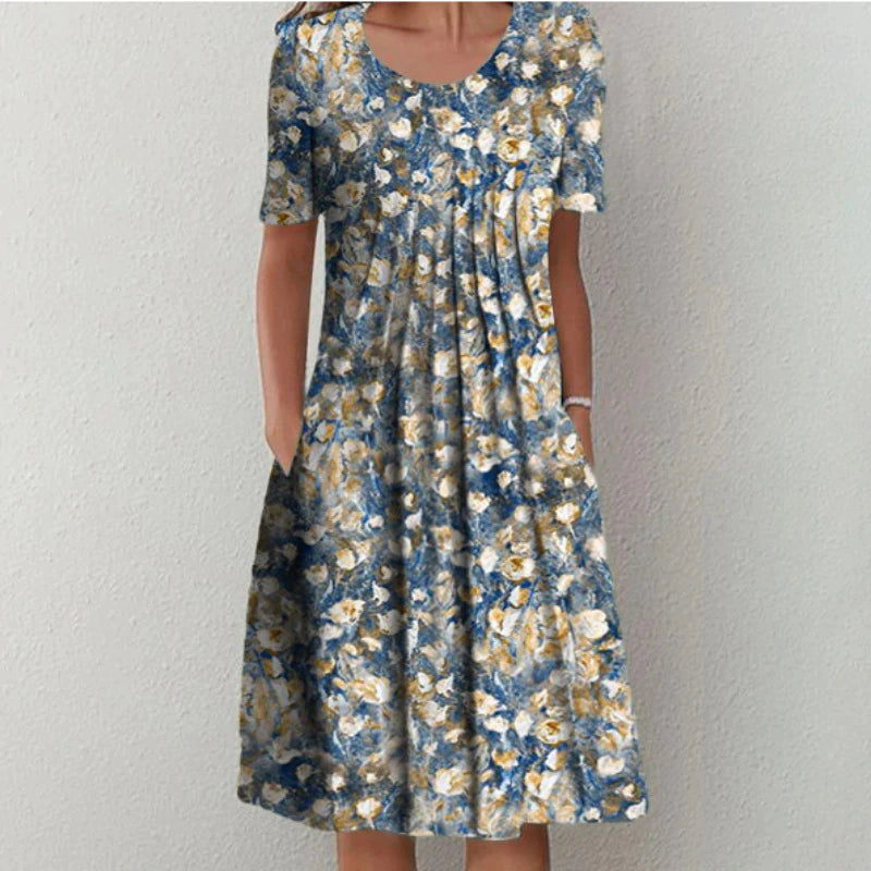 Gigi | Floral Grace Tummy Coverage Dress