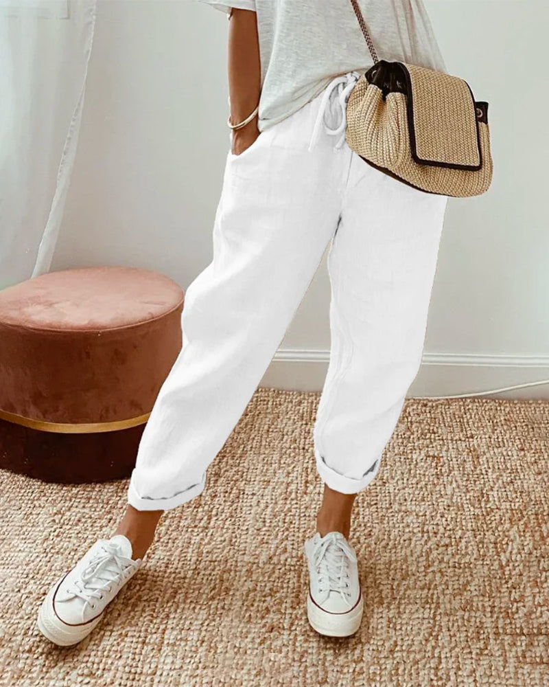 Vera™ | Elegante Leinenhose