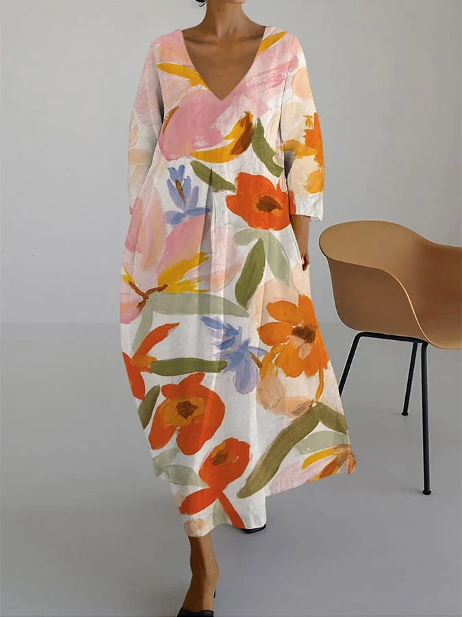Yara | Elegant Printed Dress