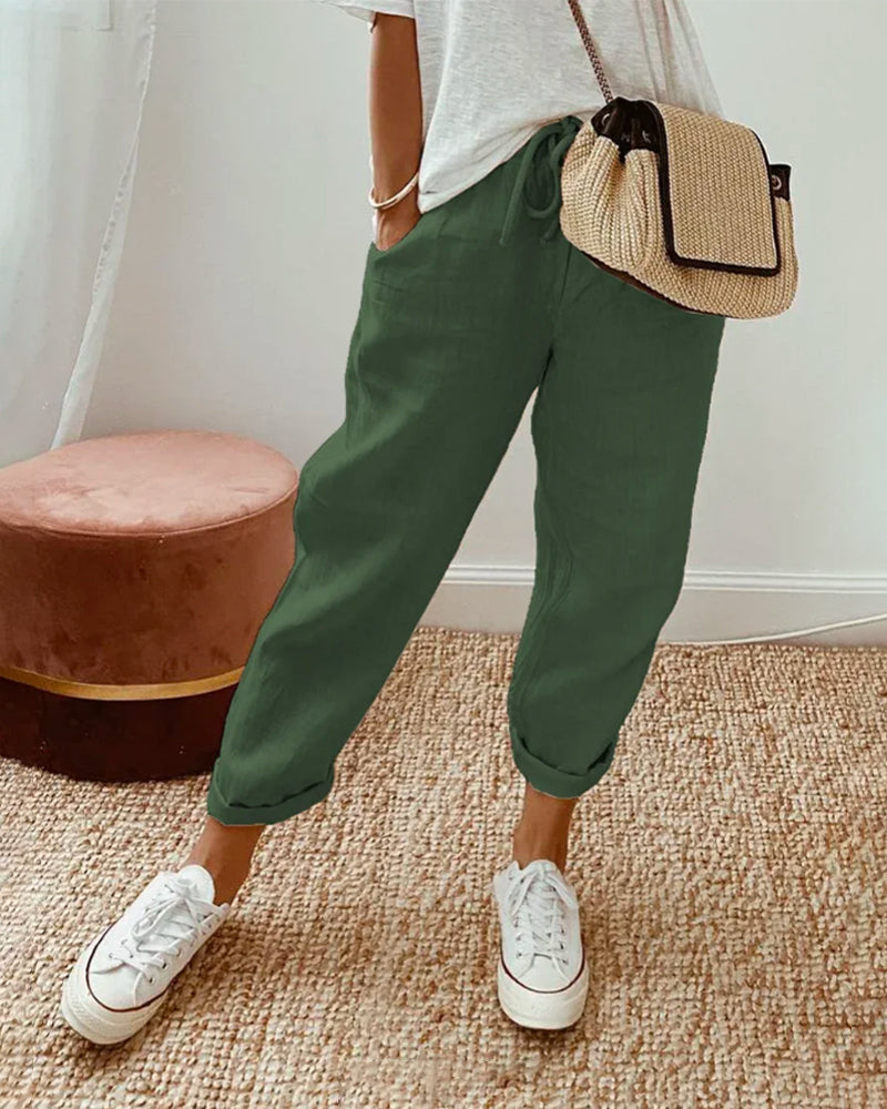 Vera™ | Elegante Leinenhose