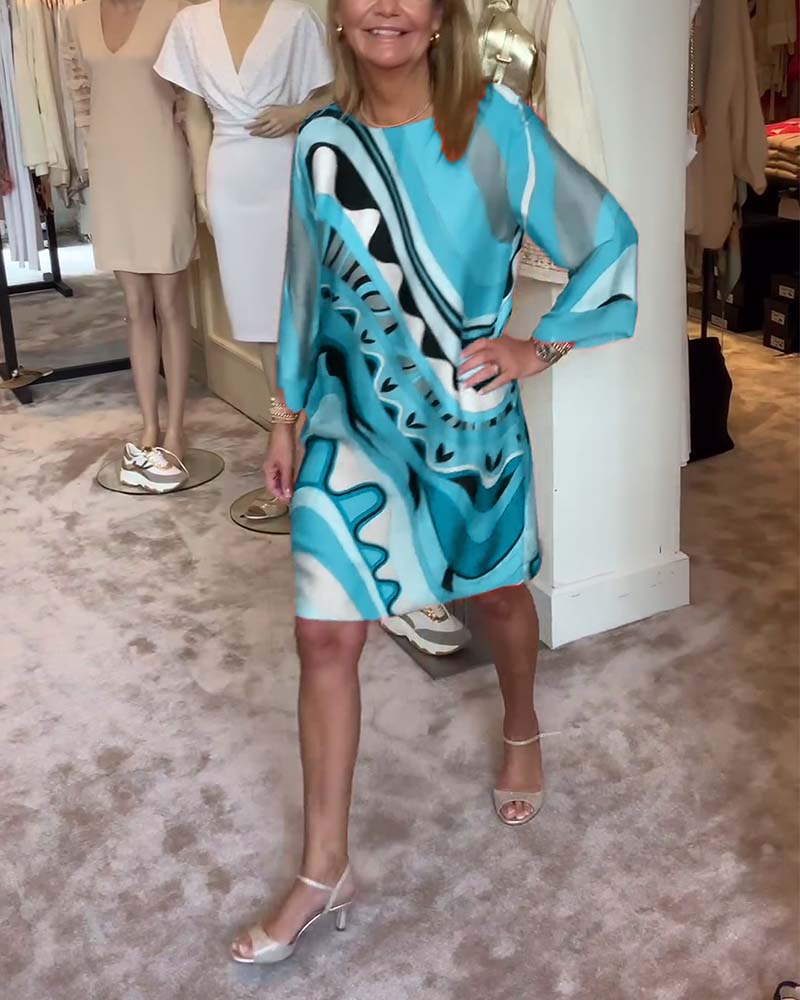 Alicia | Elegant Round-Neck Dress
