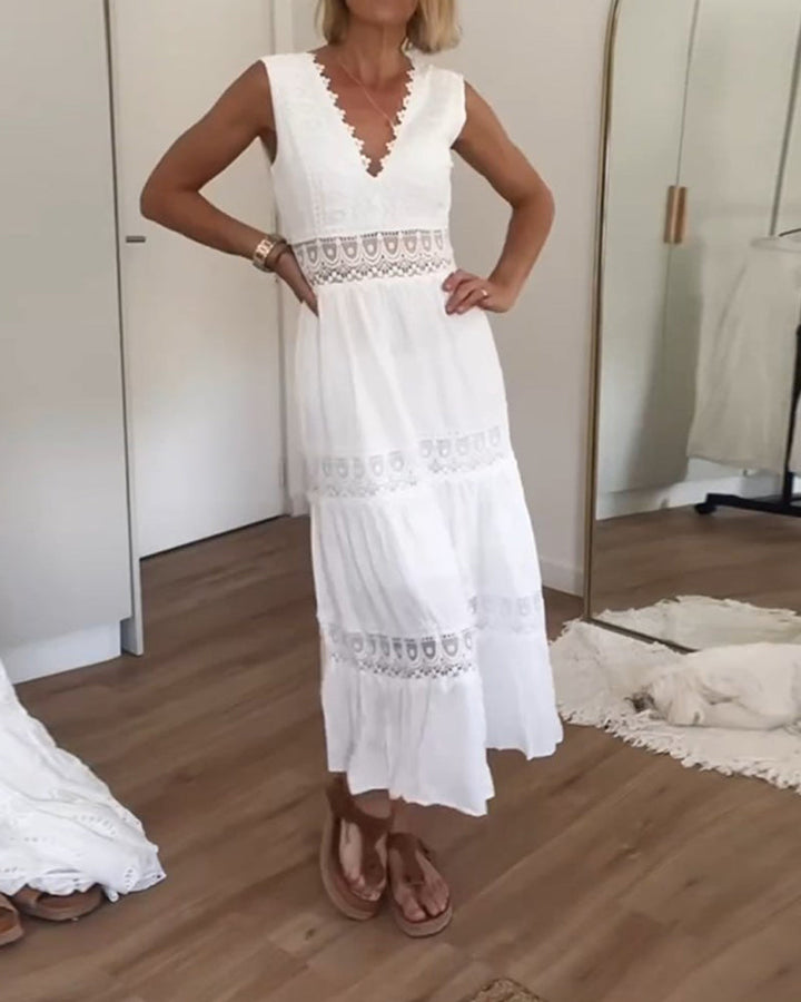 Cleo | Elegant White Lace Dress