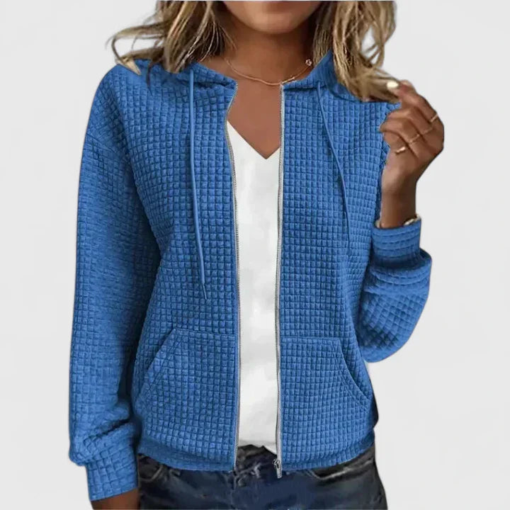 Brooke | Casual Textured Hoodie Jacket