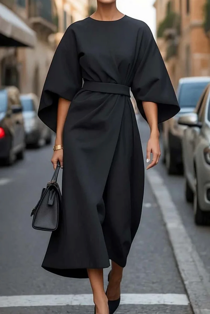 Vera | Luxe Lantern Sleeve Dress