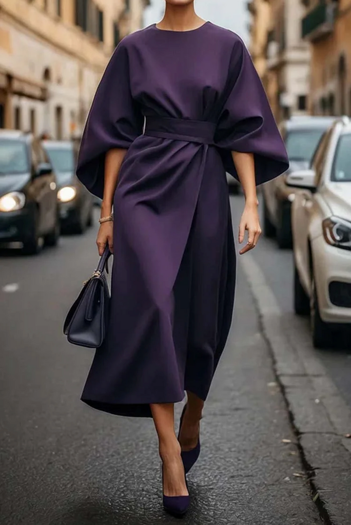 Vera | Luxe Lantern Sleeve Dress
