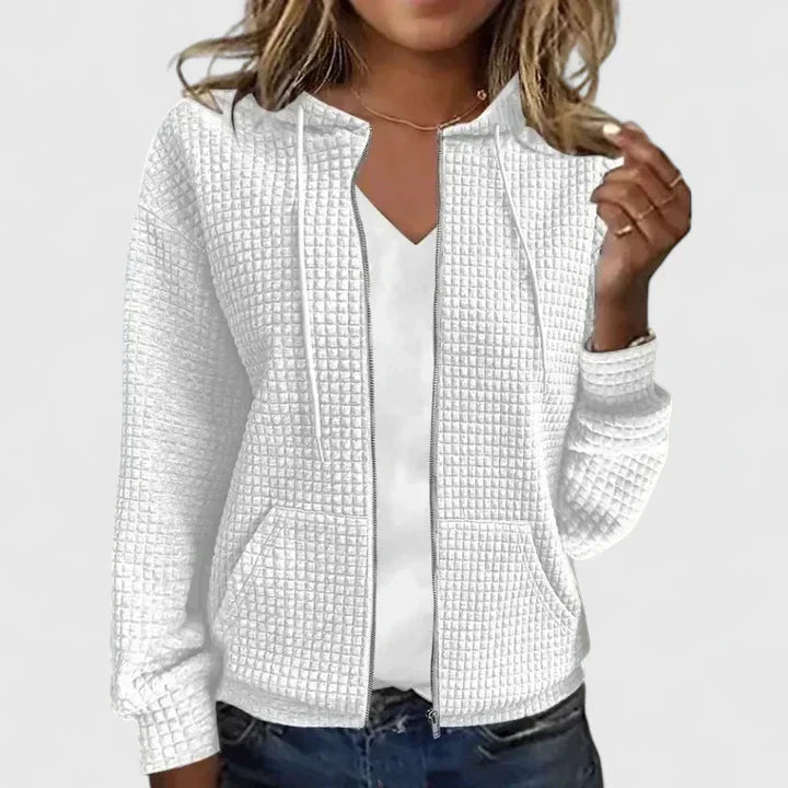 Brooke | Casual Textured Hoodie Jacket