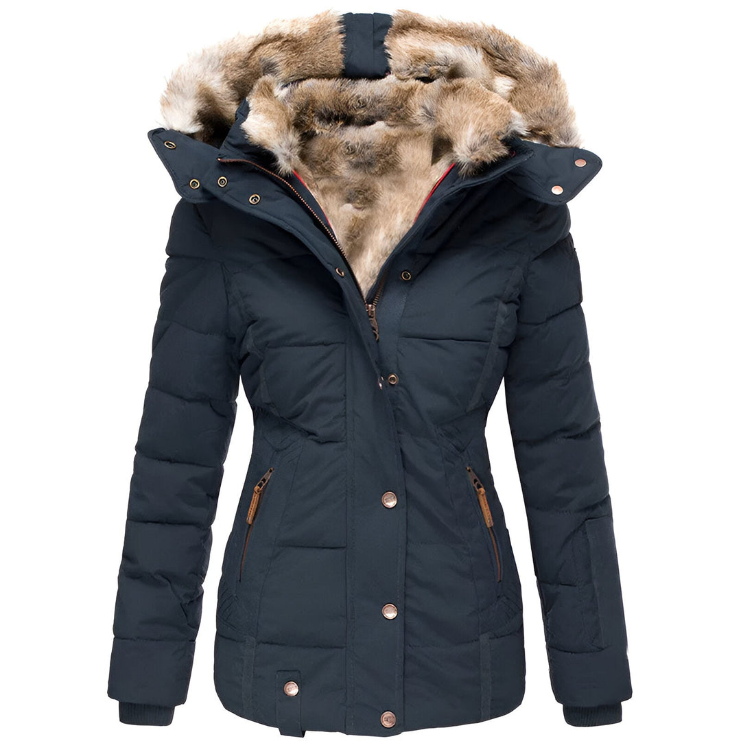 Renée | Elegant Slim-Fit Hooded Puffer