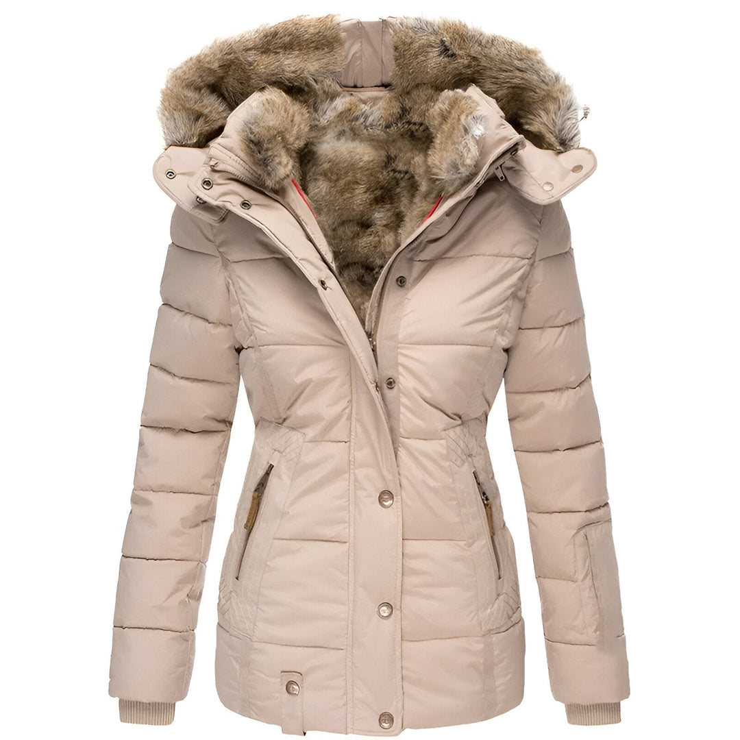 Renée | Elegant Slim-Fit Hooded Puffer