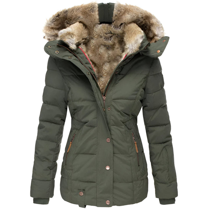 Renée | Elegant Slim-Fit Hooded Puffer