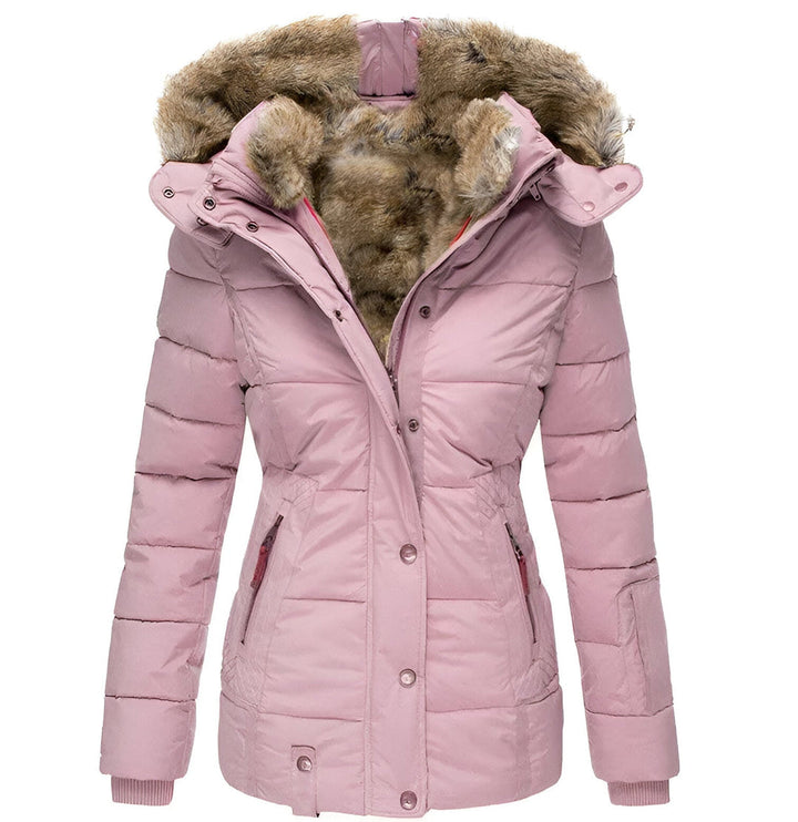 Renée | Elegant Slim-Fit Hooded Puffer