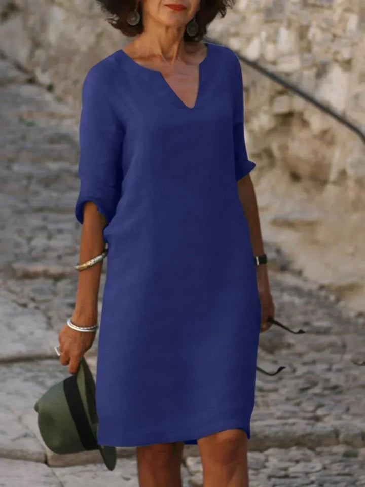 Victoria | Elegant V-Neck Dress