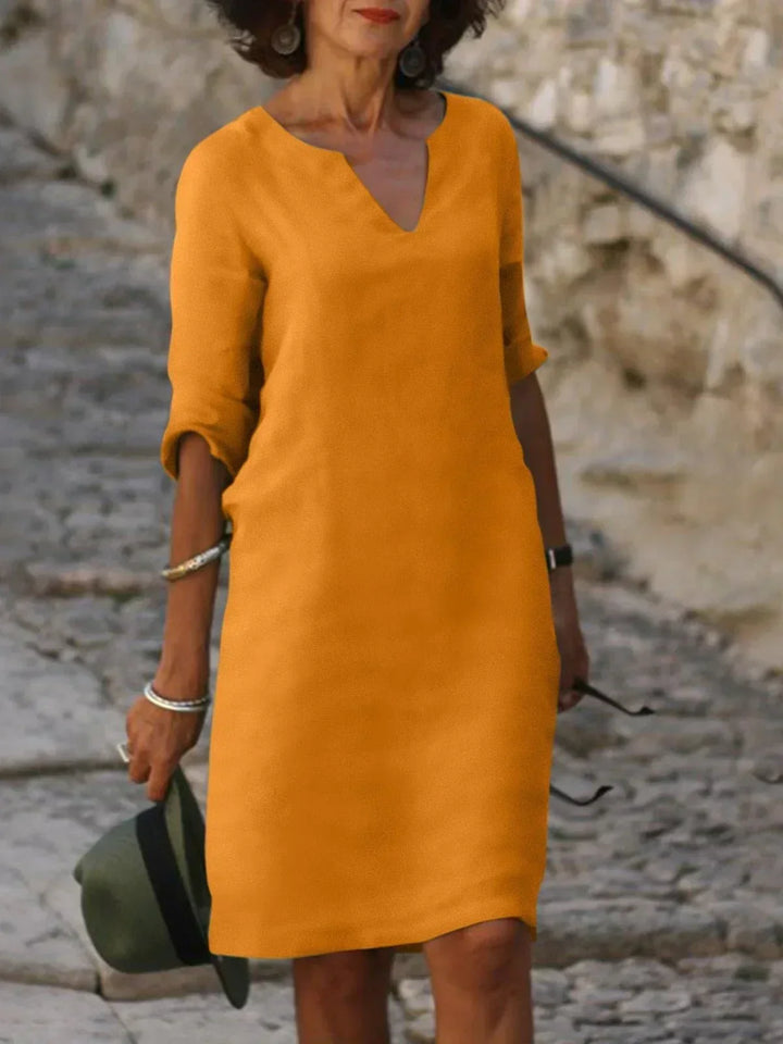 Victoria | Elegant V-Neck Dress