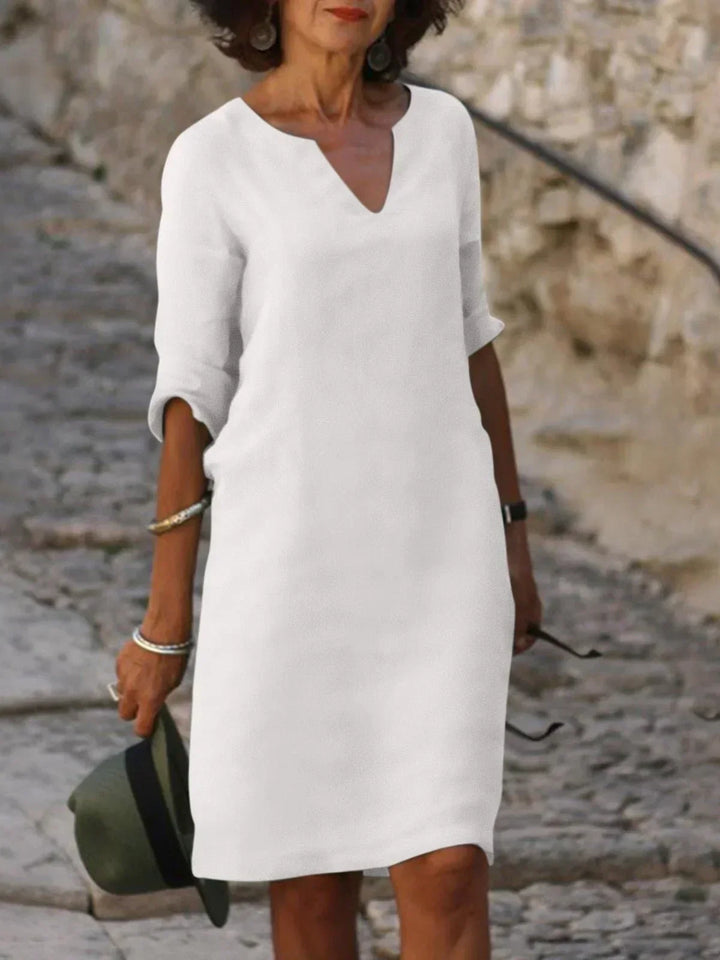 Victoria | Elegant V-Neck Dress