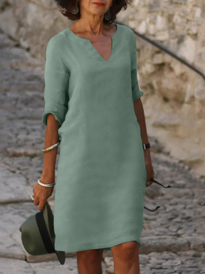 Victoria | Elegant V-Neck Dress