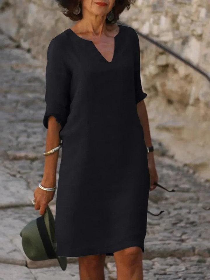 Victoria | Elegant V-Neck Dress