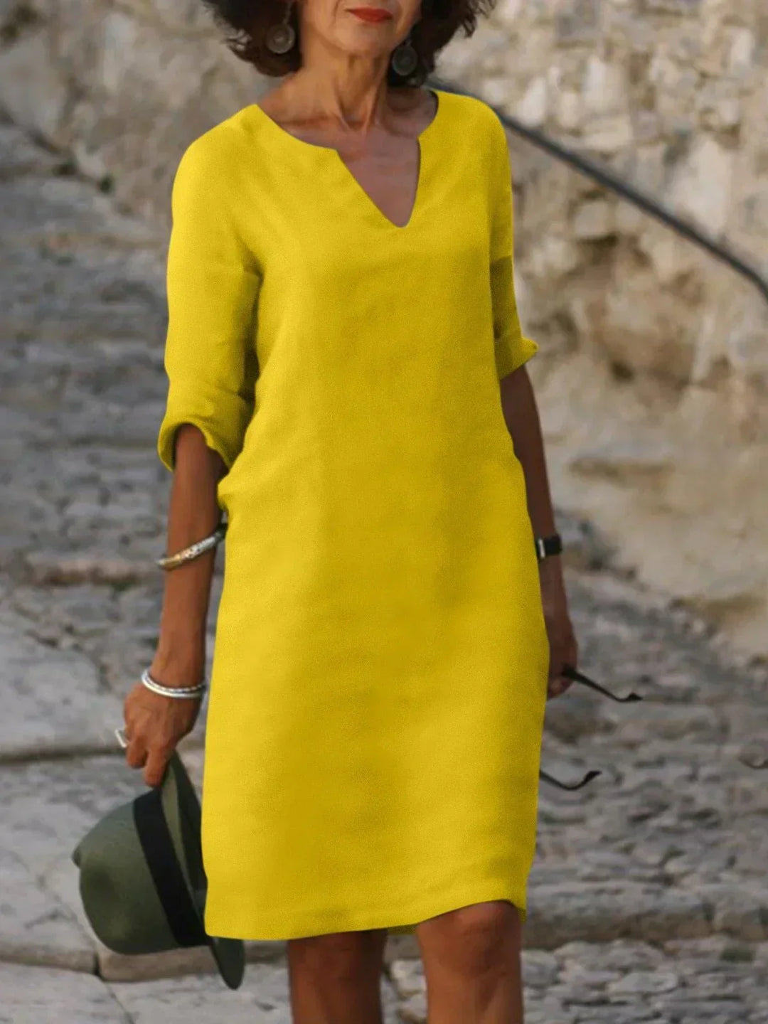 Victoria | Elegant V-Neck Dress