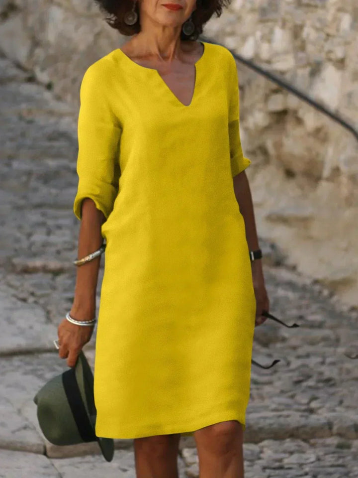 Victoria | Elegant V-Neck Dress