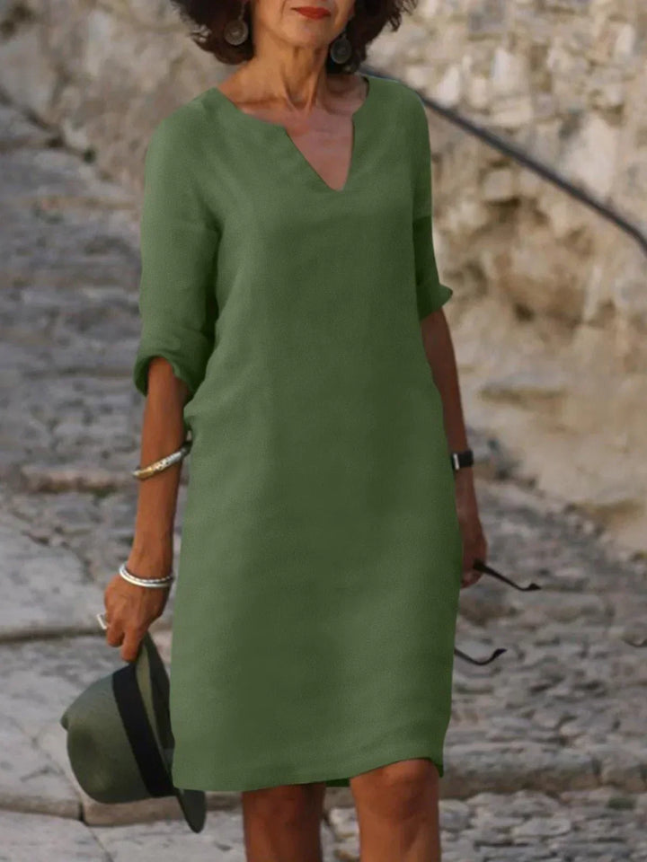 Victoria | Elegant V-Neck Dress
