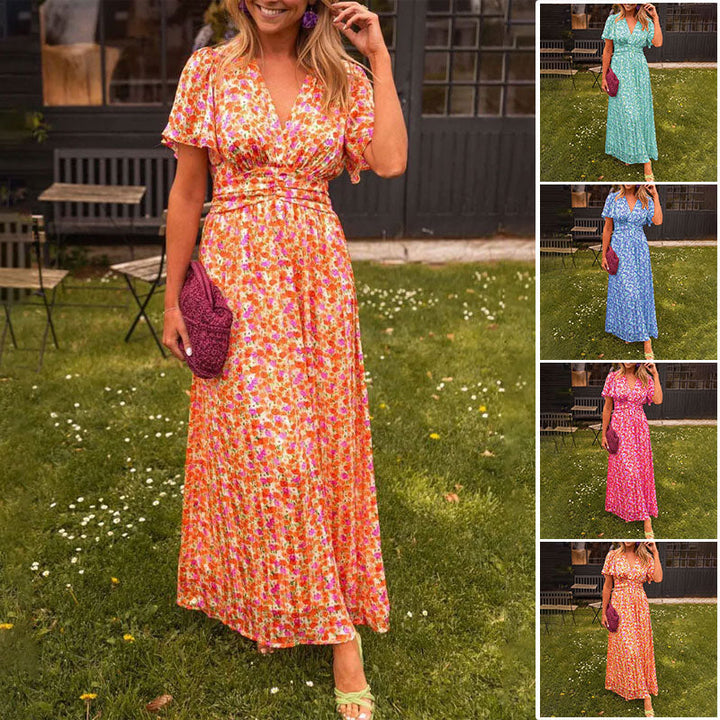 Camilla | Floral Dress with V-Neck
