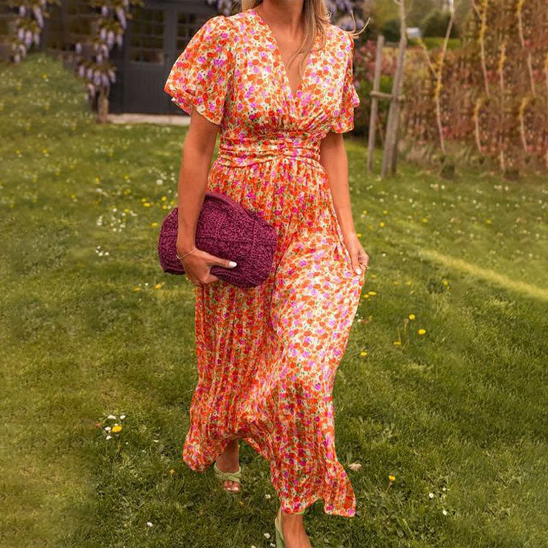 Camilla | Floral Dress with V-Neck
