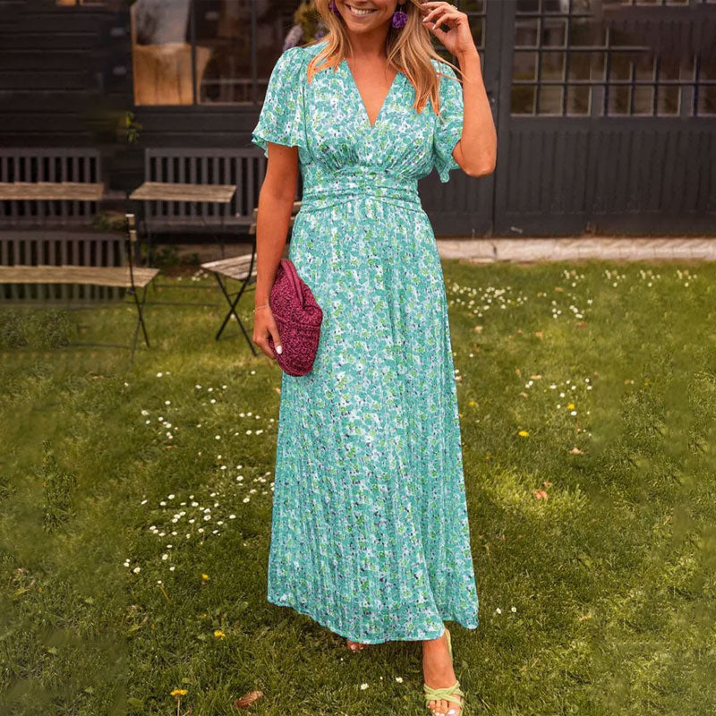 Camilla | Floral Dress with V-Neck