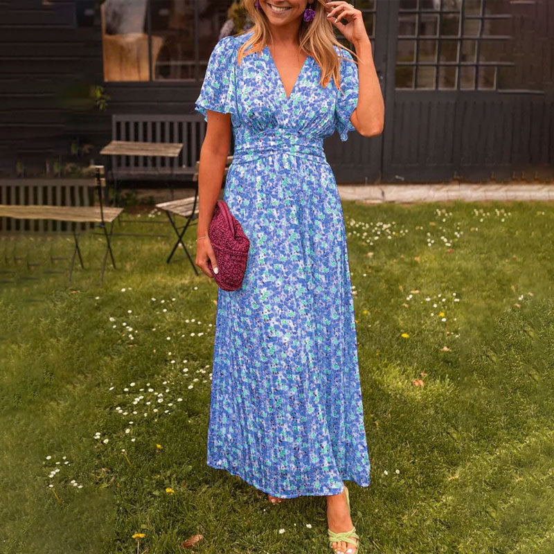 Camilla | Floral Dress with V-Neck