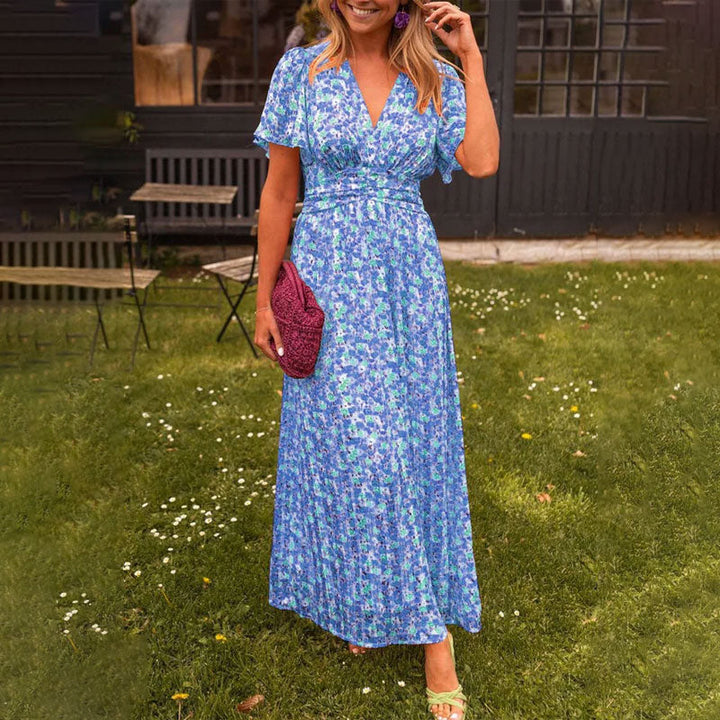 Camilla | Floral Dress with V-Neck