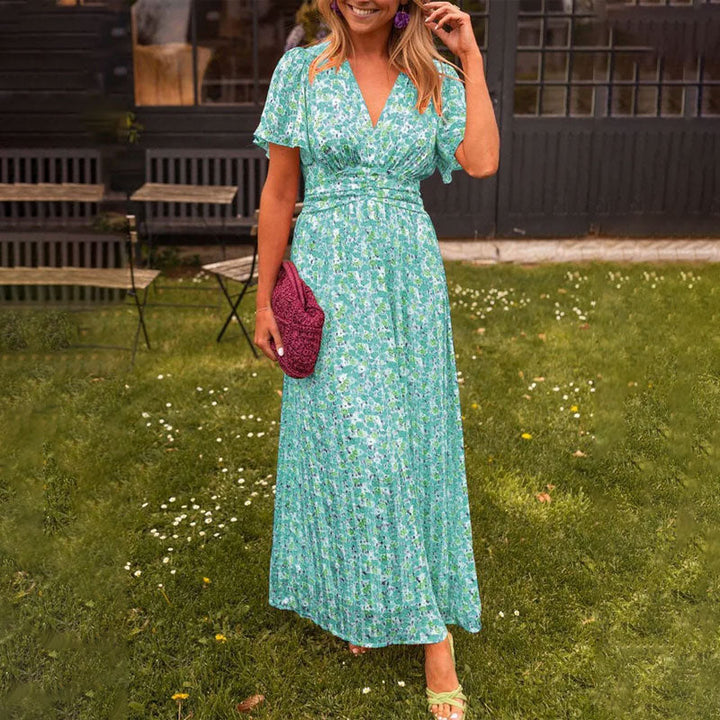 Camilla | Floral Dress with V-Neck