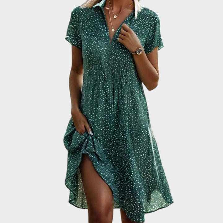 Martha | Midi Dress with Polka Dots