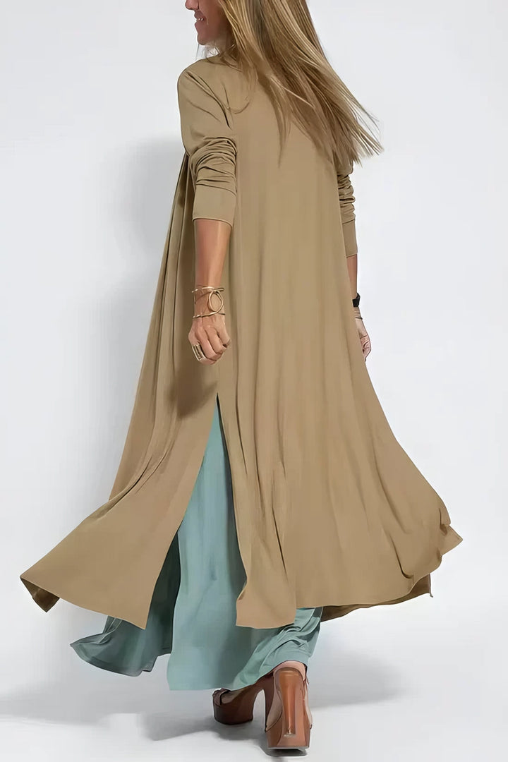 Rosa™ | Elegant Long Dress with Matching Cardigan Included