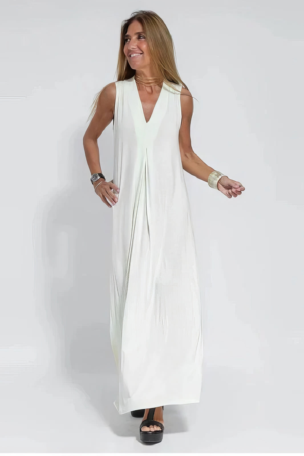 Rosa™ | Elegant Long Dress with Matching Cardigan Included